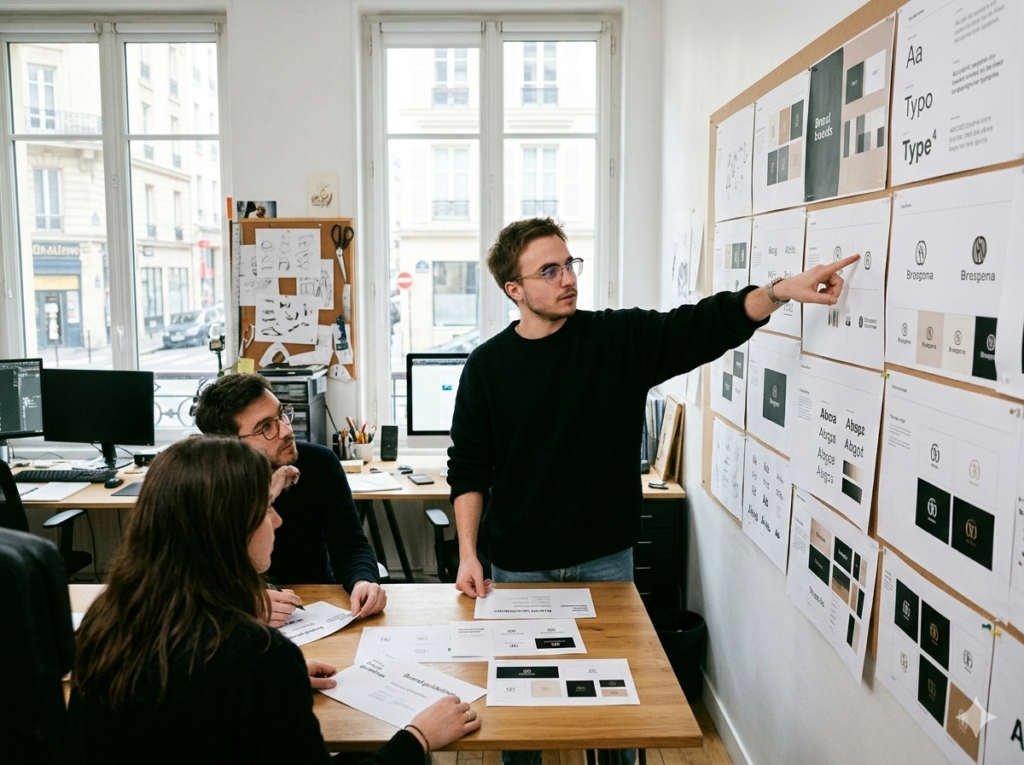 conception d'identité de marque pour une stratégie